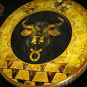 Фен-шуй и эзотерика handmade. Livemaster - original item The altar circle, the GOLDEN calf, wood natural. Handmade.