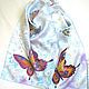 batik scarf 'carefree butterfly'. Scarves. OlgaPastukhovaArt. Online shopping on My Livemaster.  Фото №2