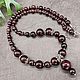 Necklace natural garnet stone with pendant, Necklace, Moscow,  Фото №1