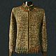Заказать Кардиган из альпаки на молнии. Knitted Vintage (knitted-vintage). Ярмарка Мастеров. . Кофты мужские Фото №3