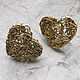 Earrings 'Hearts' brass, Earrings, Voronezh,  Фото №1
