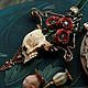 Chalker: ' Mortem somnia' poppies, skull, modern. Chokers. House Of The Moon Dew. My Livemaster. Фото №4