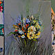 Oil painting with flowers. Wild flowers Bouquet. Pictures. MariaSlynkoArt (Mariaslynko). Online shopping on My Livemaster.  Фото №2