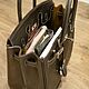 Сумка женская, стильная сумка из натуральной кожи Биркин Birkin 35. Классическая сумка. Кожаные сумки и аксессуары Екатерины (masterskaya-kati-bojko). Интернет-магазин Ярмарка Мастеров.  Фото №2