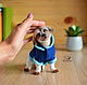 Needle felted mini dog copy Scruffy, Miniature figurines, Moscow,  Фото №1