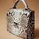 Python leather bag in natural color. Crossbody bag. ulijana-zijangirova. Online shopping on My Livemaster.  Фото №2
