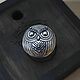 Ring silver OWL with large black. Rings. AlinaArt -Perova. My Livemaster. Фото №6