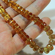 Материалы для творчества handmade. Livemaster - original item Sultanite beads with rondel cut. pcs. Handmade.