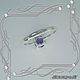 Ring 'Light style in silver - circle' with natural amethyst. Rings. MaksimJewelryStudio. My Livemaster. Фото №5