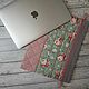 Чехол для MacBook-ноутбук (handmade) Амели 25x33 см. Чехол. YevGeniya. Ярмарка Мастеров.  Фото №4