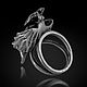 Заказать Кольцо Феникс с гранатом с камнем. Aventure.Jewelry. Ярмарка Мастеров. . Кольца Фото №3