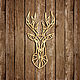 Геометрический Олень, настенный декор из дерева. Элементы интерьера. Wooden Decor Shop. Ярмарка Мастеров.  Фото №4