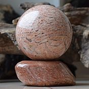 Фен-шуй и эзотерика handmade. Livemaster - original item Pegmatite ball (microcline) peach color, 75 mm. Handmade.
