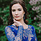 Evening Lace long blue dress. Dresses. ANLace studio. Online shopping on My Livemaster.  Фото №2