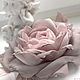 Brooch flower fabric chiffon rose ' Powdery '. Brooches. fioridellavita. My Livemaster. Фото №4