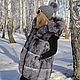 Vest fur black brown (silver) Fox hooded. Vests. Zimma. Online shopping on My Livemaster.  Фото №2