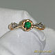 Order Ring 'Classic style' 585 gold, diamonds, emerald. VIDEO. MaksimJewelryStudio. Livemaster. . Rings Фото №3