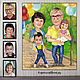 A gift to parents, grandmother, grandfather. Cartoon for the anniversary, wedding anniversary, Caricature, Moscow,  Фото №1