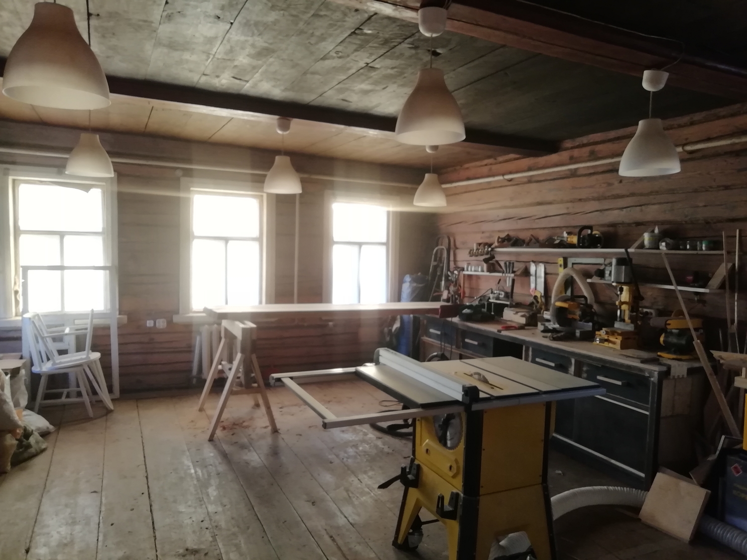 Рабочее пространство мастерской Loft Иzба