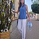 Топ из тонкого денима. Топы. IM collection ( IG collection). Ярмарка Мастеров.  Фото №6