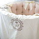 Order Bumpers for cots 3 piece. Miss Judy cotton (JuliaLepa). Livemaster. . Sides for crib Фото №3