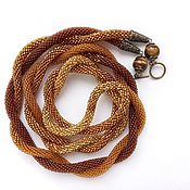 Sautoire harness made of Cornflower beads