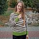  Женский вязаный свитер меланж модный красивый модель 2024, Джемперы, Морозовск,  Фото №1