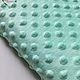 Minky Dot menthol plush (green). Fabric. Tkani Lyaliny. Online shopping on My Livemaster.  Фото №2