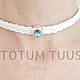 Stylish leather choker...for Her Art:18000081. Chokers. totum-tuus. Online shopping on My Livemaster.  Фото №2