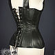 Утягивающий корсет с лямками из кожи. Корсеты. Shi Corset (Анна). Ярмарка Мастеров.  Фото №4