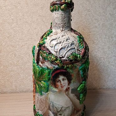 Для дома и интерьера ручной работы. Ярмарка Мастеров - ручная работа Бутылка  декоративная  пустая. Handmade.