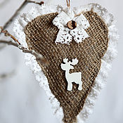 Сувениры и подарки handmade. Livemaster - original item Rustic New Year pendants.. Handmade.