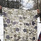 Платок шелковый в технике экопринт (Silk, ecoprint) 85.85.02.07. Платки. Silk matter. Интернет-магазин Ярмарка Мастеров.  Фото №2