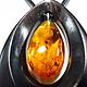 the birth of a star. Pendant in ebony and amber. Pendant. NGS Masters. My Livemaster. Фото №5