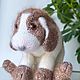 Вязаная спицами собака. Амигуруми куклы и игрушки. Елена (toysbyHelene). Интернет-магазин Ярмарка Мастеров.  Фото №2