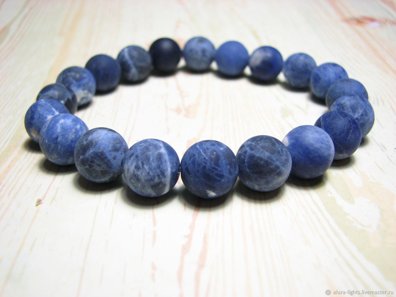 Bracelet sodalite 'Blue planet', Bead bracelet, Moscow,  Фото №1