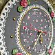 Order Wooden clock, grey-pink Shabby. beautifulcrafts. Livemaster. . Watch Фото №3