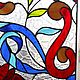 Garden of Eden II. Stained Glass Tiffany. Stained glass. Glass Flowers. My Livemaster. Фото №6