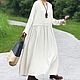 Vesna-autumn women's white long dress. Dresses. Buykud. Online shopping on My Livemaster.  Фото №2