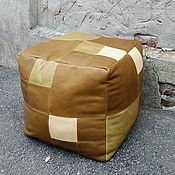 Для дома и интерьера handmade. Livemaster - original item Pouf leather 