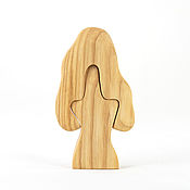 Попугай Какаду, деревянная вальдорфская игрушка