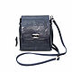 Order  Handbag women's leather blue Alyona S76p-661. Natalia Kalinovskaya. Livemaster. . Crossbody bag Фото №3