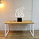 Стол письменный из массива LF-680. Столы. Leo-loft. Интернет-магазин Ярмарка Мастеров.  Фото №2