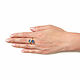 Order Quartz ring, blue ring, stylish ring dimensionless. Irina Moro. Livemaster. . Rings Фото №3