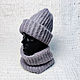Шапка в стиле Такори и снуд женский вязаный комплект. Шапки. irisca.knit | Шапки Шарфы Варежки. Интернет-магазин Ярмарка Мастеров.  Фото №2