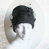 Аксессуары handmade. Livemaster - original item Copy of Copy of Copy of feminine cap with ear flaps .wool, knitted, felted. Handmade.
