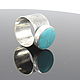 Bekia ring with turquoise made of 925 sterling silver RO0048. Rings. Sunny Silver. My Livemaster. Фото №5