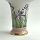 Porcelain painting Vase porcelain iris Iris. Vases. ArtFlera (artflera). My Livemaster. Фото №4
