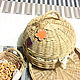 Order Bread basket wicker beige bread basket. lmillame. Livemaster. . The bins Фото №3