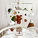 Детский мобиль из фетра в кроватку "Мишка путешественник", Мобили на кроватку, Санкт-Петербург,  Фото №1